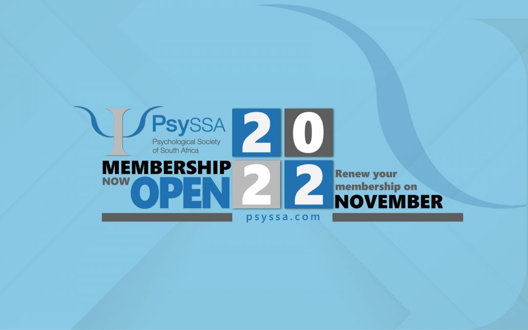 PsySSA Membership 2022 Now Open: Renew Your Membership Today!