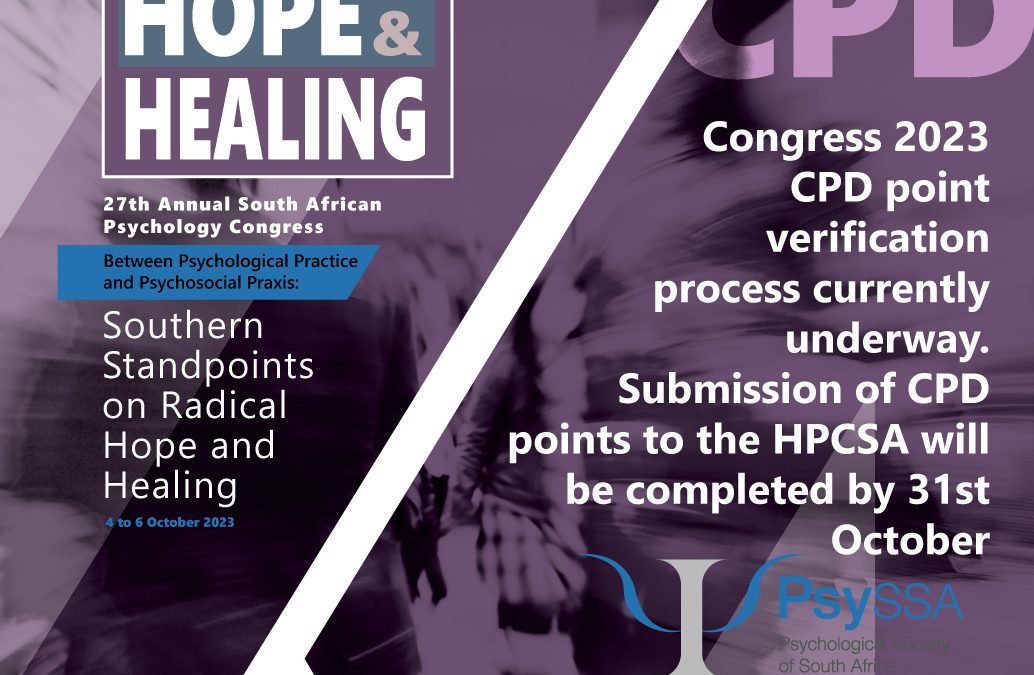 Update on the 27th Annual Psychology Congress