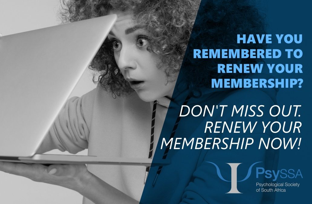 Renew Your PsySSA Membership Now!