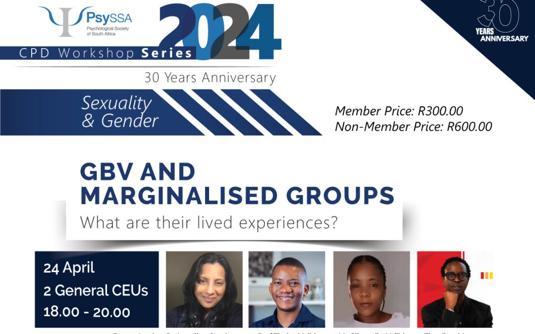 Workshop 2: GBV and Marginalised Groups: What are their lived experiences?
