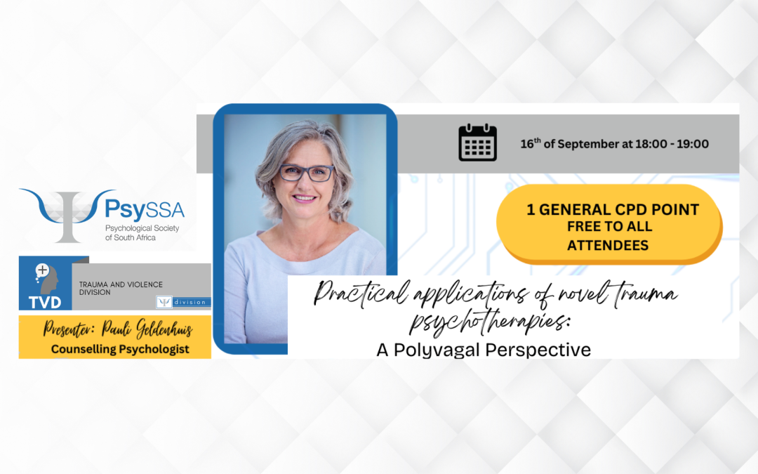 TVD Workshop: Practical applications of novel trauma psychotherapies